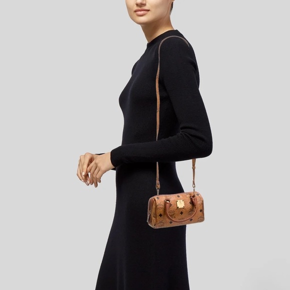 Authentic $580 Used MCM Logo Printed Mini Crossbody Bag - Picture 16 of 16